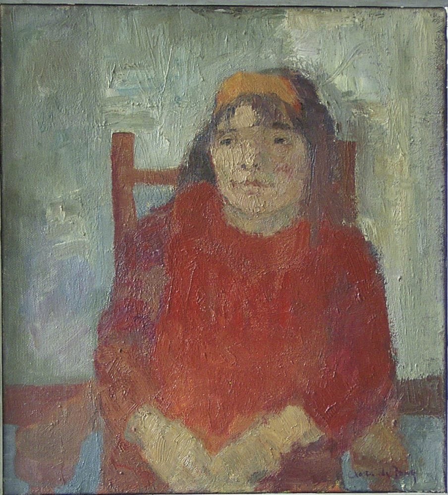 Clara de Jong 245 zonder titel (Meertje) 1960 | olieverf 59x54