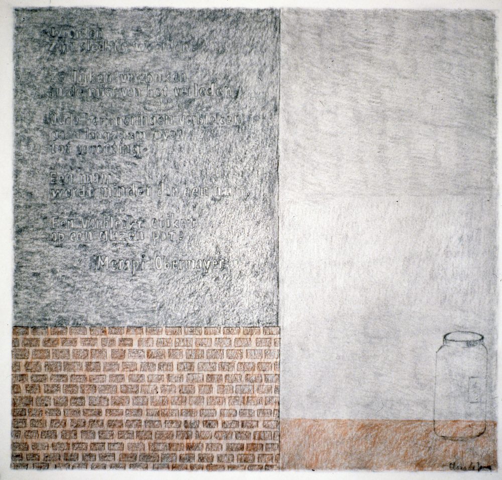 Clara de Jong 42 Ach Hoor 65x60, tekening ,1986