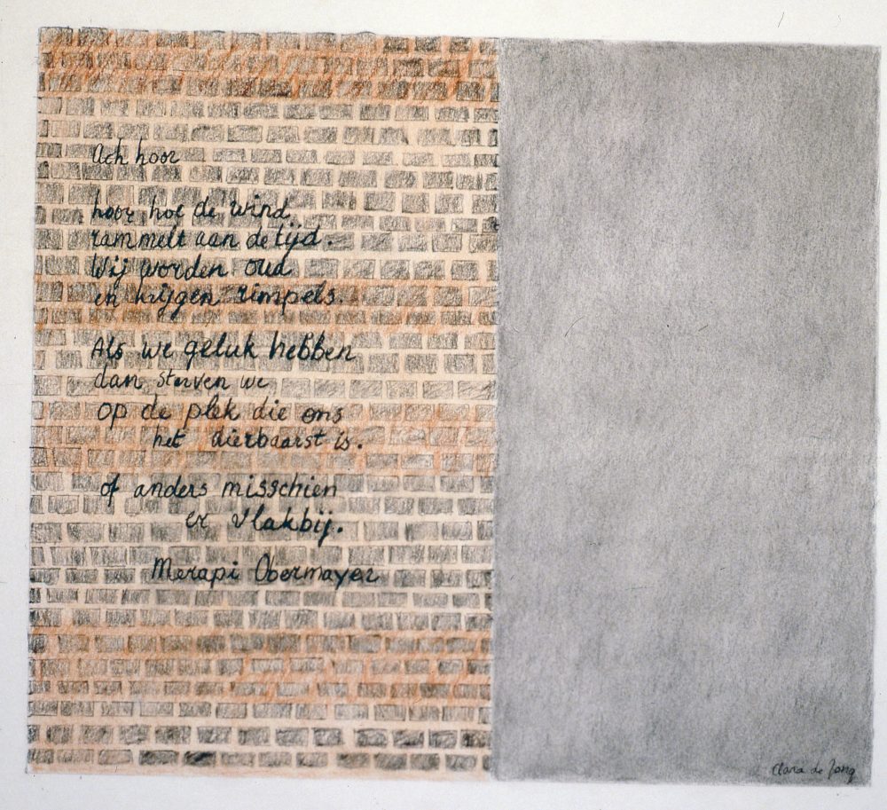 Clara de Jong 42 Ach Hoor 65x60,1986