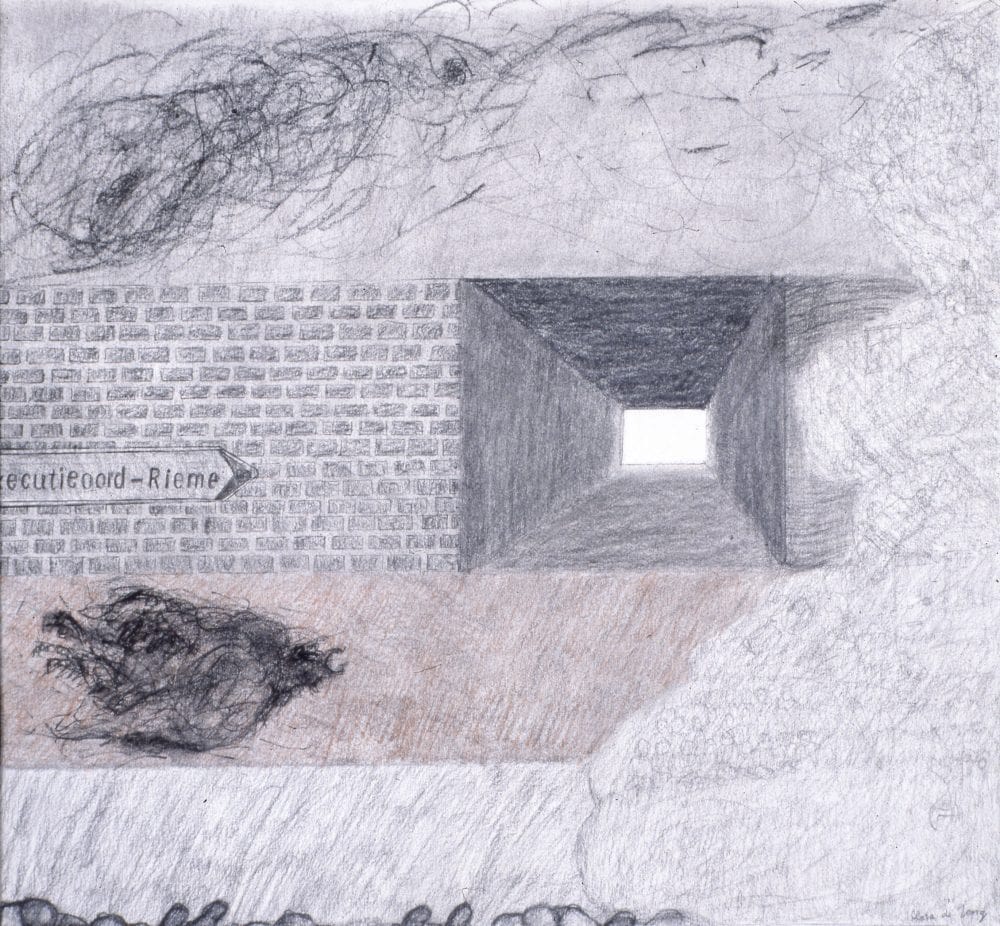Clara de Jong 78 Dode Kat, tekening