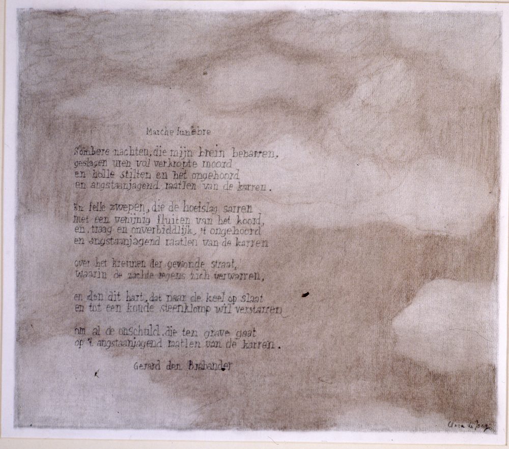 Clara de Jong 88 Marche Funebre 65x75,1988