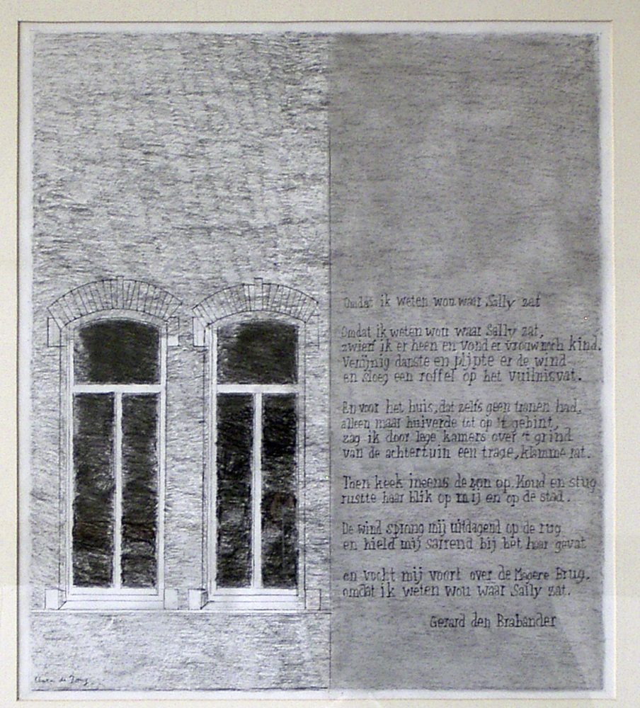 Clara de Jong 97 Omdat Ik Weten Wou 75x65,1988