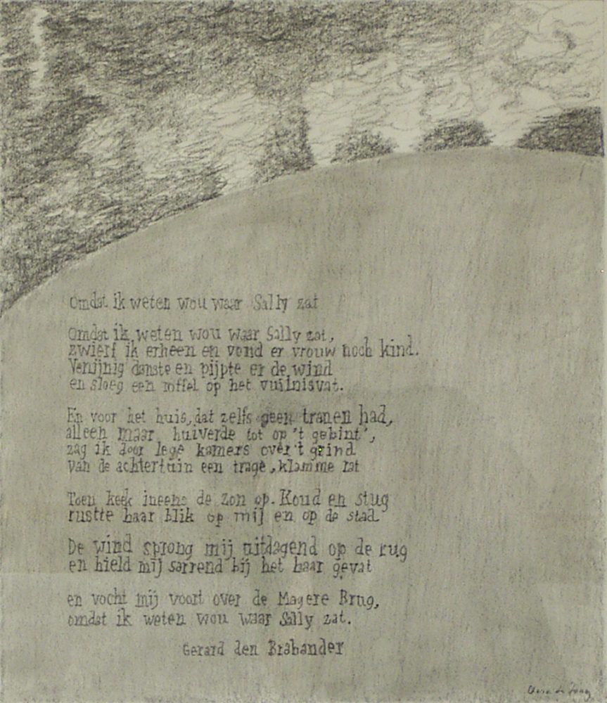 Clara de Jong 98 Omdat Ik Weten Wou 75x65,1988
