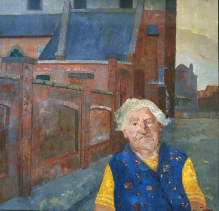 Clara de Jong 191. Martha doet commissies. 1978 olieverf, 88x93