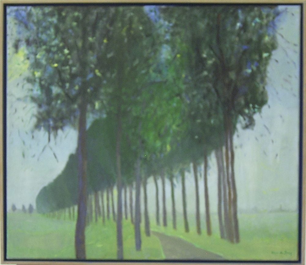 104 Dijk In De Zon 68x78,1994 olieverf