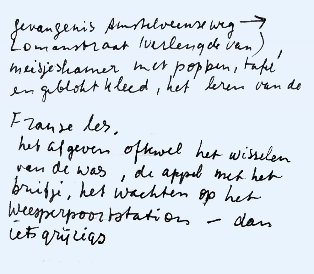 amstelveense weg, dagboekfragment